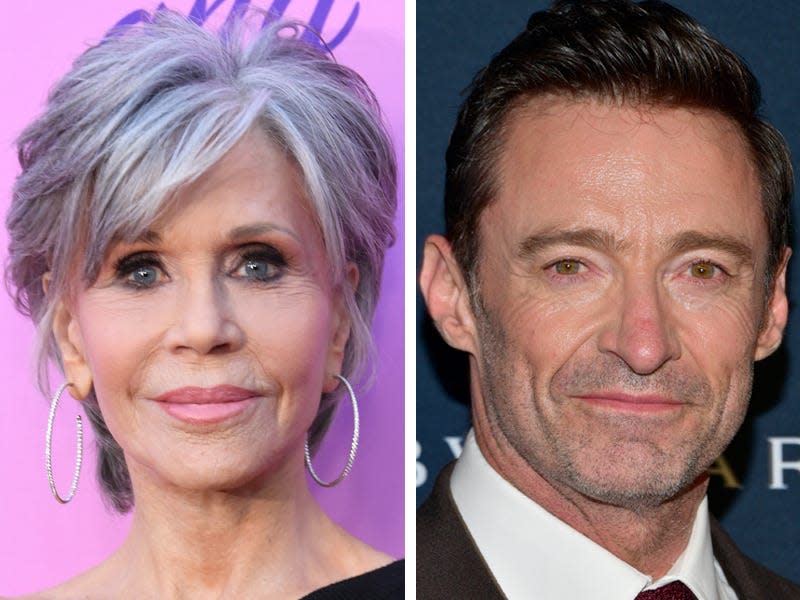 Jane Fonda, ugh Jackman, Fran Drescher