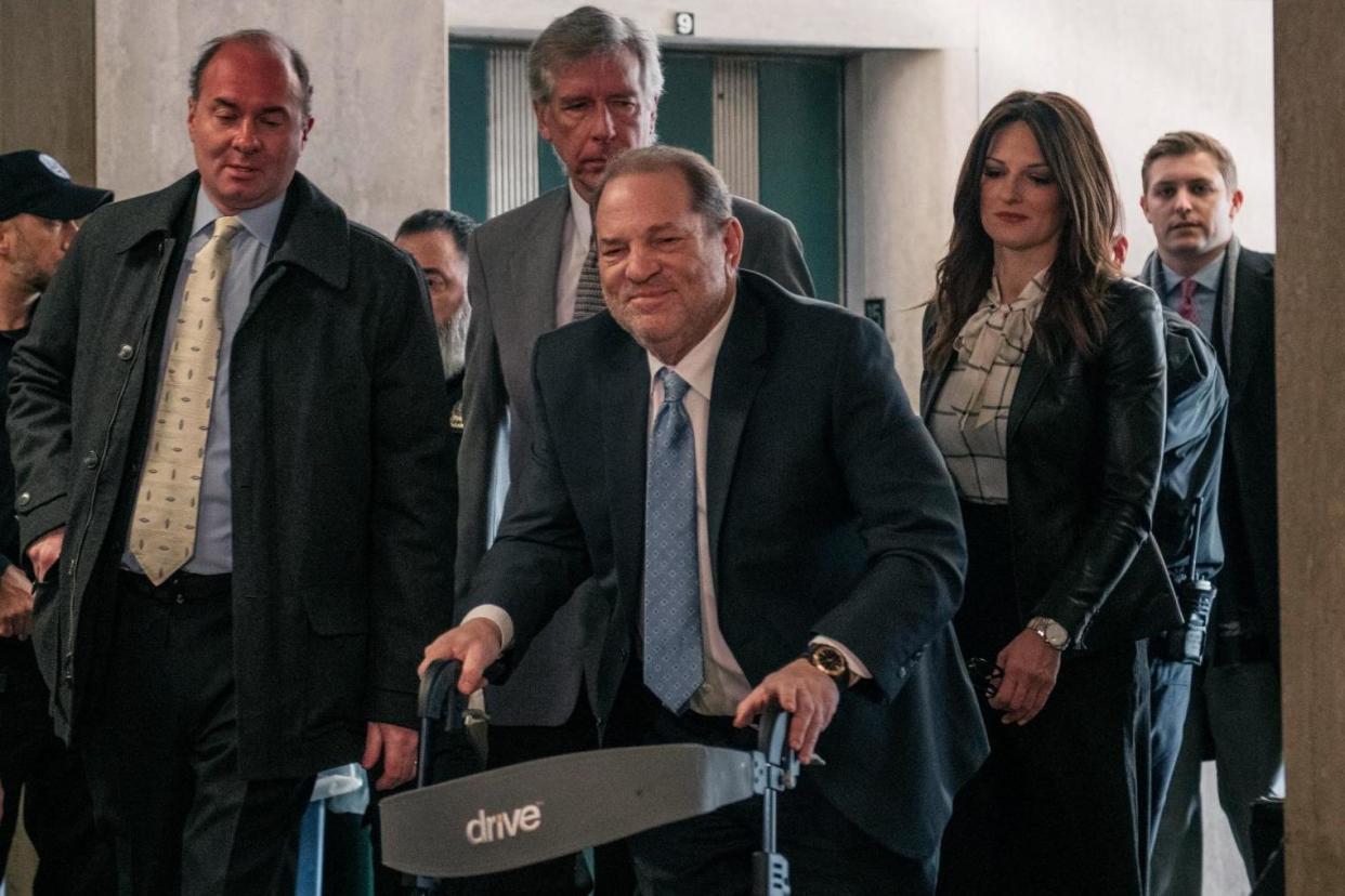 Harvey Weinstein enters the courtroom on 24 February 2020 in New York City: Scott Heins/Getty Images