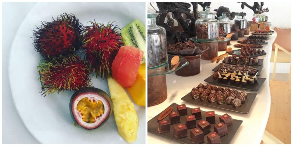 Both resorts have an abundance of fresh food and treats. Source: Instagram @discoversoneva