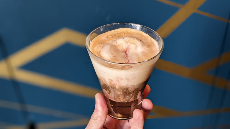 Starbucks Hot Honey Affogato glass