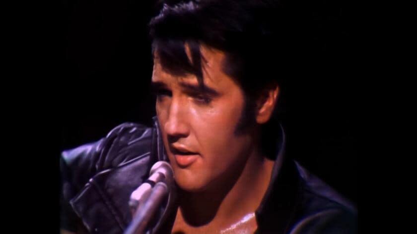 Elvis Presley in the documentary "Reinventing Elvis: The '68 Comeback." <span class="copyright">(Paramount+)</span>