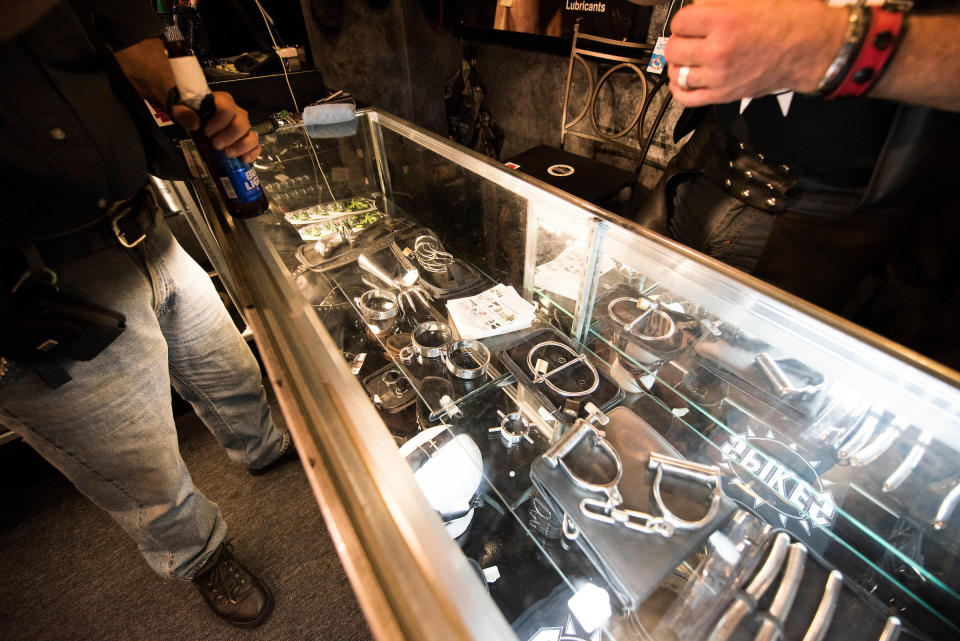 Some of the items that are sold at Spike's Leather Club.&nbsp; (Photo: Photo by Damon Dahlen/HuffPost)