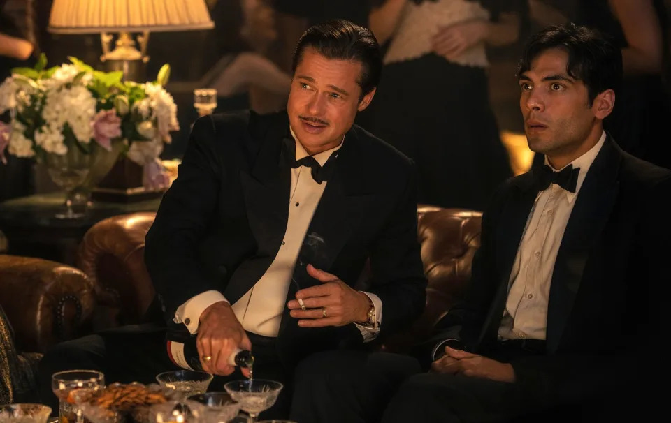 Brad Pitt plays Jack Conrad and Diego Calva plays Manny Torres successful  Babylon