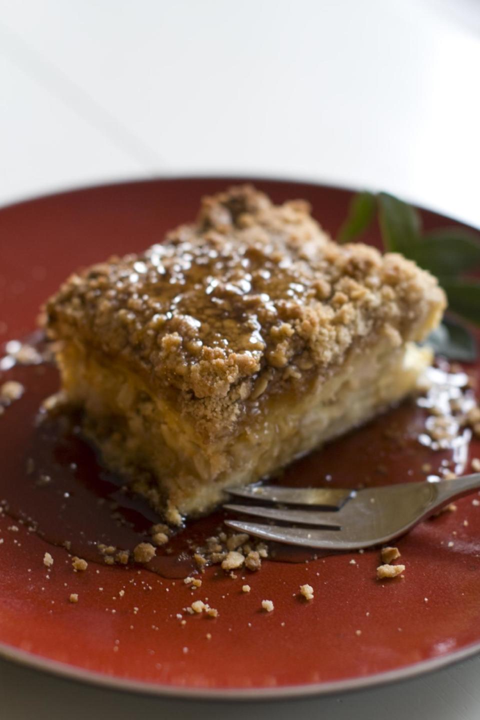 This Nov. 18, 2013 photo shows French toast hash crumb casserole in Concord, N.H. (AP Photo/Matthew Mead)