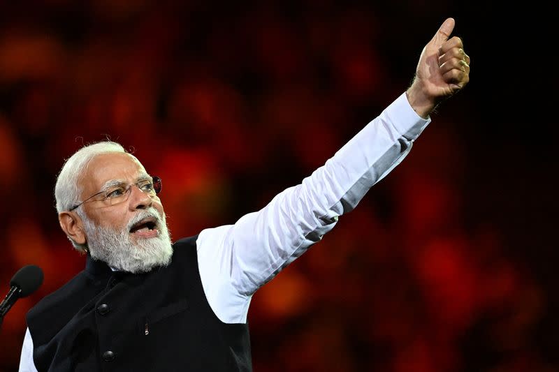 FILE PHOTO: India's Prime Minister Narendra Modi in Sydney