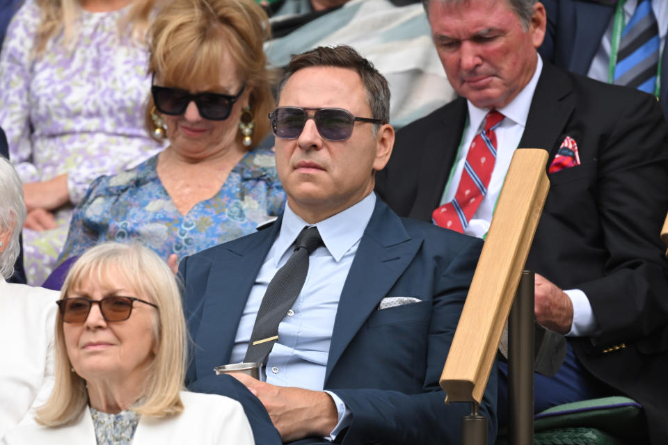 David Walliams at All England Lawn Tennis and Croquet Club on July 05, 2022 in London, England. (Photo by Karwai Tang/WireImage)