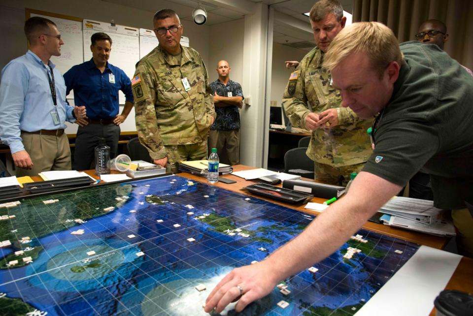 NPS students participate in analytic wargames they designed to explore solutions for some of DoD's most pressing national security concerns at a 2018 event.