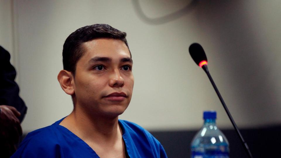 PHOTO: Orlando Tercero appears in court during his trial in Managua, Nicaragua, Oct. 11, 2019. (Oscar Duarte/AP)