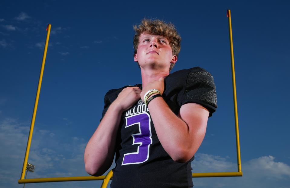 Brownsburg's Spencer Porath poses for a photo Wednesday, July 12, 2023, at Decatur Central High School in Indianapolis.  