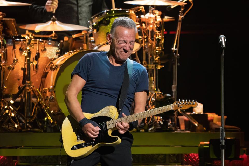 Bruce Springsteen performs onstage during the Bruce Springsteen and The E Street Band 2023 tour at the Moody Center on February 16, 2023 in Austin, Texas.