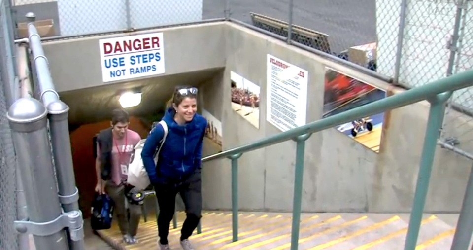 Evelyn Stevens hour record attempt entrance