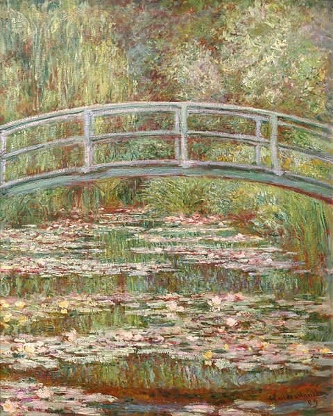 Claude Monet, Bridge Over a Pond of Water Lilies, 1899.