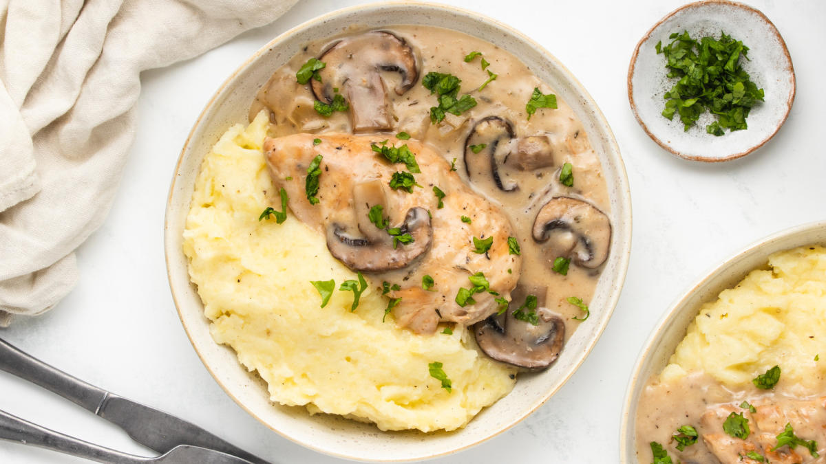 EASY Slow Cooker Chicken Marsala - Averie Cooks