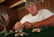 Mike Conroy at his Ye Old Watch shop in Portsmouth, Va.