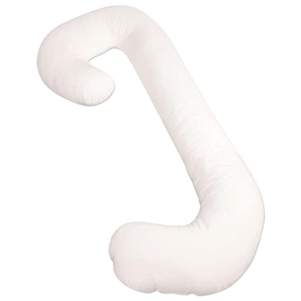 Leachco Snoogle® Supreme │ Total Body Pregnancy/Maternity Pillow │ with a Zippered Removable Cover - Ivory (AMAZON)