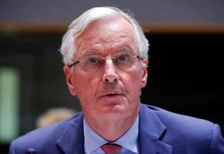 European Union's chief Brexit negotiator Michel Barnier attends an EU's General Affairs Council in Brussels, Belgium, September 18, 2018. REUTERS/Yves Herman