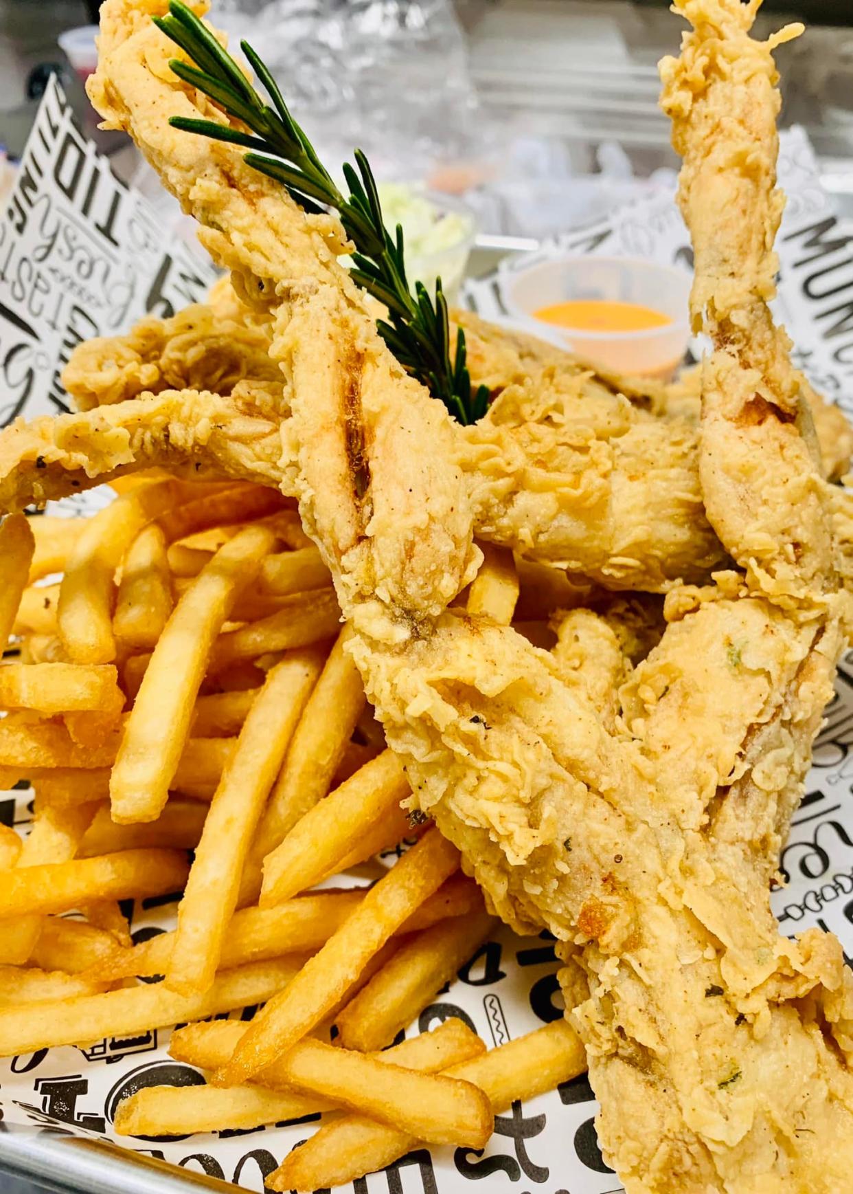 Florida Food Life opened April 4 next to the Shell Bazaar in Port St. Lucie. Its menu features fried frog legs.