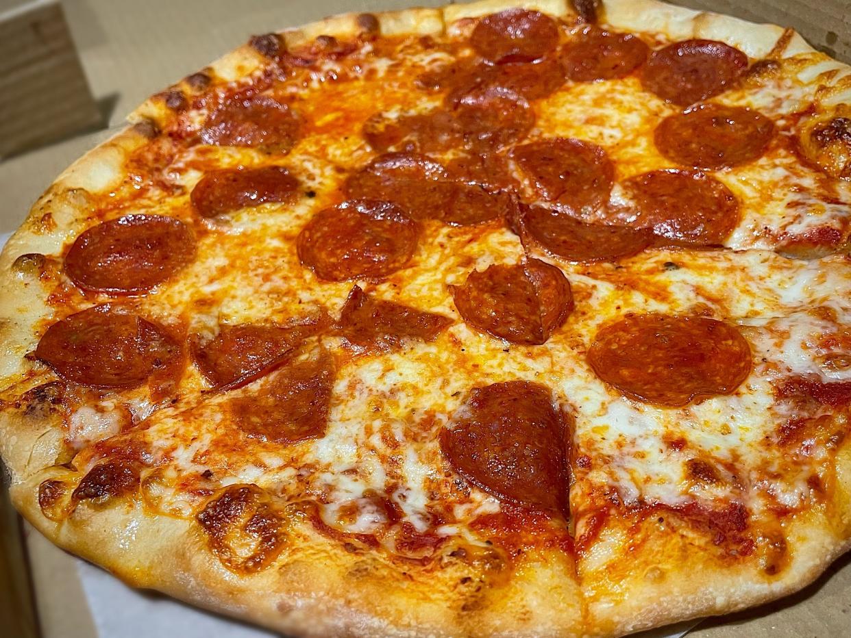 Pepperoni pizza from Sergio's Pizza Kitchen and Italian Restaurant in Daytona Beach.