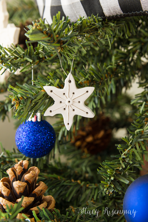 Clay Snowflake Ornaments