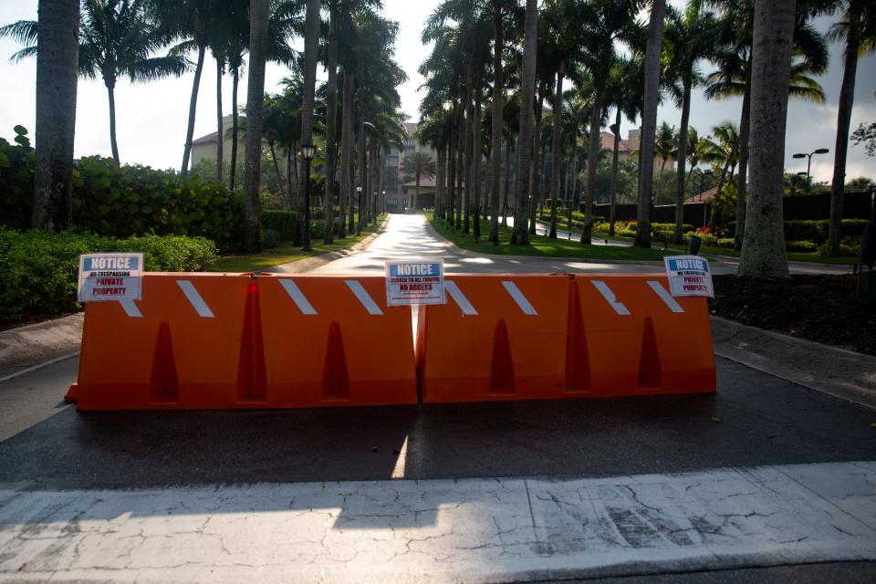 The Ritz-Carlton Golf Resort remains closed to the public as of Wednesday, April 10, 2020, in North Naples.