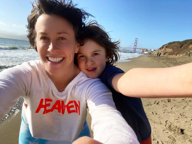 <p>Alanis Morissette Instagram</p> Alanis Moriessette and Ever Imre Morissette-Treadway.