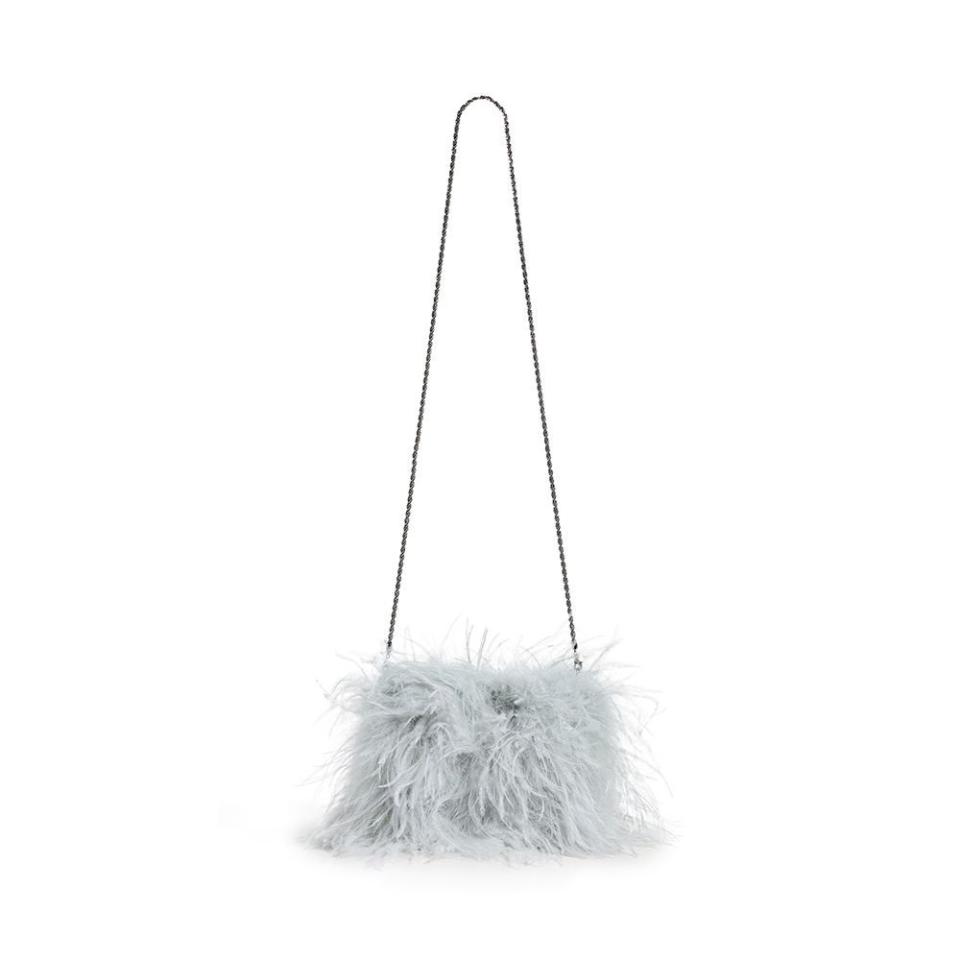 Zahara Feather Clutch