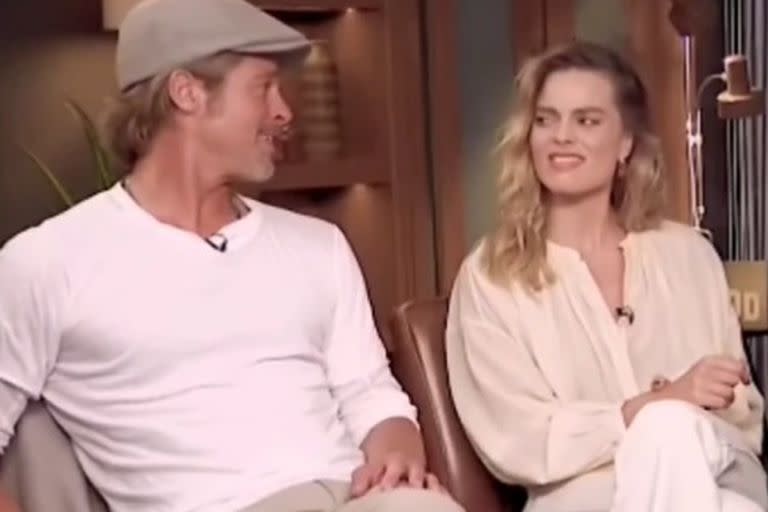 Brad Pitt “predijo” frente a cámaras que Margot Robbie sería Barbie, pero la actriz se ofendió ante la sugerencia