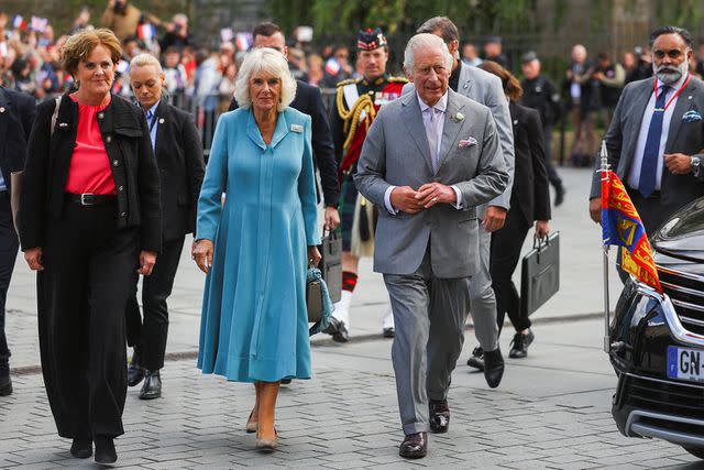 <p>Hannah McKay - Pool/Getty Images</p> Queen Camilla and King Charles on Sept. 22, 2023