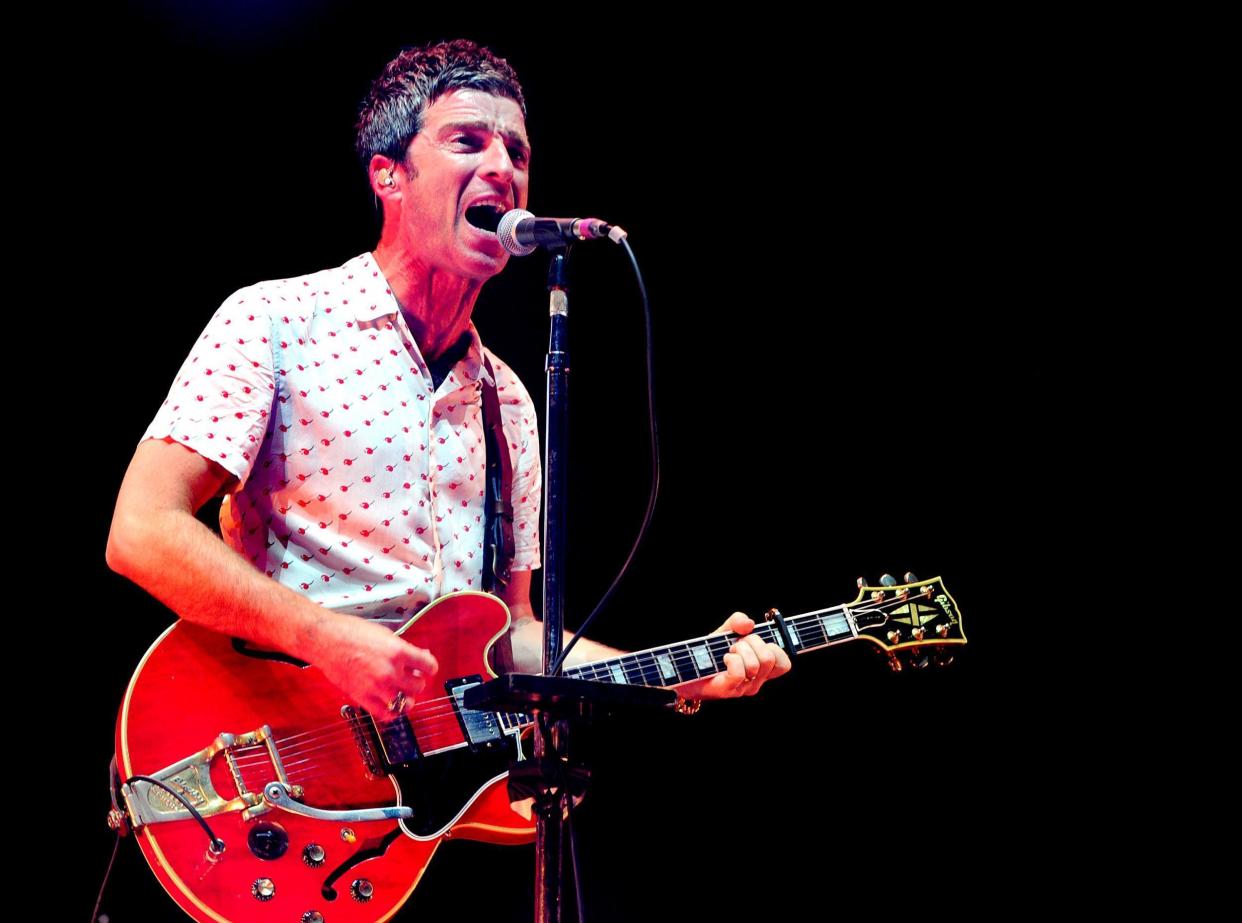 Noel Gallagher performs headlining the 'We Are Manchester' benefit concert at Manchester Arena on September 9, 2017 in Manchester, England. Credit: Shirlaine Forrest/Getty Images