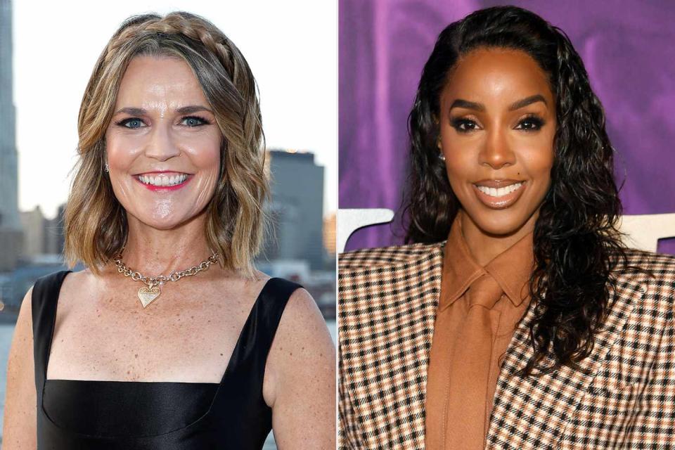 <p>John Lamparski/Getty; Noam Galai/Getty</p> (L-R) Savannah Guthrie and Kelly Rowland.