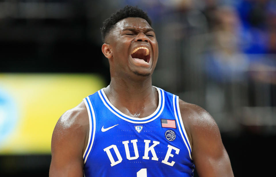 Zion Willliamson and his fellow Duke freshmen made easy work of Kentucky on Tuesday. (Getty)