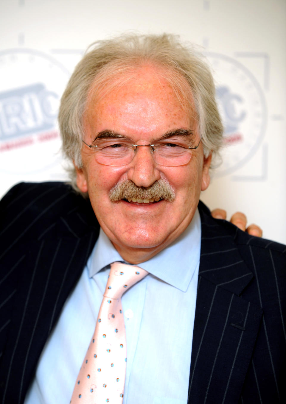 Des Lynam attending the Tric Awards, London.   (Photo by Ian West - PA Images/PA Images via Getty Images)