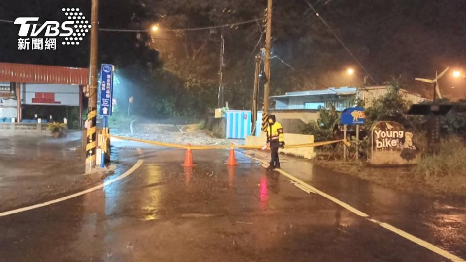 公路總局提醒，颱風豪雨期間山區道路易發生坍方、落石，非必要請勿進入山區道路。（示意圖／TVBS）