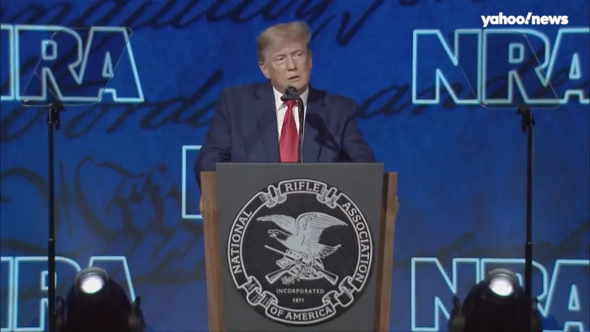 At NRA convention, Trump says he mourns those killed in the Uvalde massacre