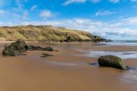 <p>Hidden away in Forvie Nature Reserve and only accessible by foot along a cliff path, Hackley Bay is a true hidden gem. This sandy beach is sheltered by cliffs and backed by high sand dunes, making it the perfect secret escape before a second stop in Balmedie to enjoy fish and chips on the golden shores of Balmedie Beach. </p><p><strong>Where to stay: </strong>As this hidden gem is so perfectly tucked away, accommodation is found a short drive from the Forvie Nature Reserve. <a href="https://go.redirectingat.com?id=127X1599956&url=https%3A%2F%2Fwww.expedia.co.uk%2FAberdeen-Hotels-The-Cock-And-Bull.h12341806.Hotel-Information&sref=https%3A%2F%2Fwww.prima.co.uk%2Ftravel%2Fg36694479%2Fbest-beaches-scotland-where-to-stay%2F" rel="nofollow noopener" target="_blank" data-ylk="slk:The Cock and Bull;elm:context_link;itc:0;sec:content-canvas" class="link ">The Cock and Bull</a> is a family run country inn and gastropub offering a seasonally changing menu using locally sourced ingredients. </p><p><a class="link " href="https://go.redirectingat.com?id=127X1599956&url=https%3A%2F%2Fwww.expedia.co.uk%2FAberdeen-Hotels-The-Cock-And-Bull.h12341806.Hotel-Information&sref=https%3A%2F%2Fwww.prima.co.uk%2Ftravel%2Fg36694479%2Fbest-beaches-scotland-where-to-stay%2F" rel="nofollow noopener" target="_blank" data-ylk="slk:CHECK AVAILABILITY;elm:context_link;itc:0;sec:content-canvas">CHECK AVAILABILITY</a></p><p>You can see more of Aberdeenshire's glorious coastline during Prima's cruise from the east to the west of Scotland.</p><p><a class="link " href="https://www.primaholidays.co.uk/tours/scotland-edinburgh-glasgow-golden-horizon-tradewind-cruise" rel="nofollow noopener" target="_blank" data-ylk="slk:FIND OUT MORE;elm:context_link;itc:0;sec:content-canvas">FIND OUT MORE</a></p>