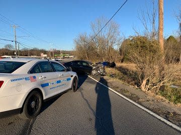 Metro Nashville police say a police officer shot the 20-year-old driver of a Chevy Camaro Monday, Dec. 6, 2021 after a two-vehicle crash in the 1300 block of Dickerson Pike. The driver was shot in the leg and was taken to Vanderbilt University Medical Center.