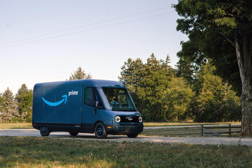 Rivian Amazon delivery van