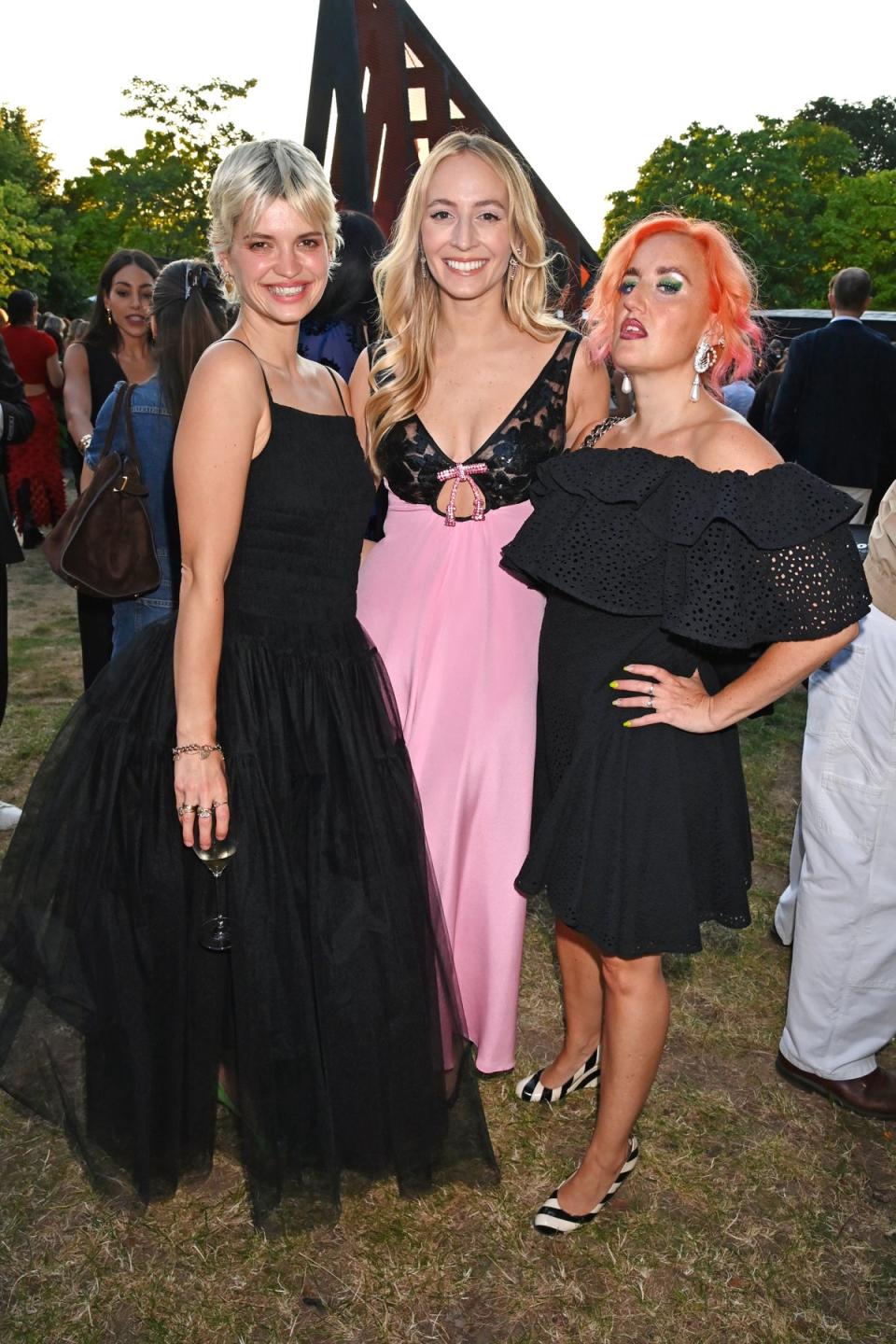 Pixie Geldof, Harley Viera-Newton and Aimee Phillips (Dave Benett/Getty Images)