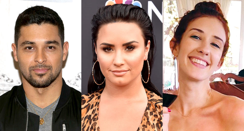 Wilmer Valderrama, Demi Lovato, and Dani Vitale. (Photo: Getty Images/Instagram)