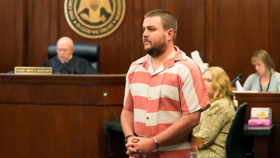 Former Rankin County deputy Christian Dedmon at the Rankin County Circuit Court in Brandon, Mississippi on August 14, 2023. - Rogelio V. Solis/AP