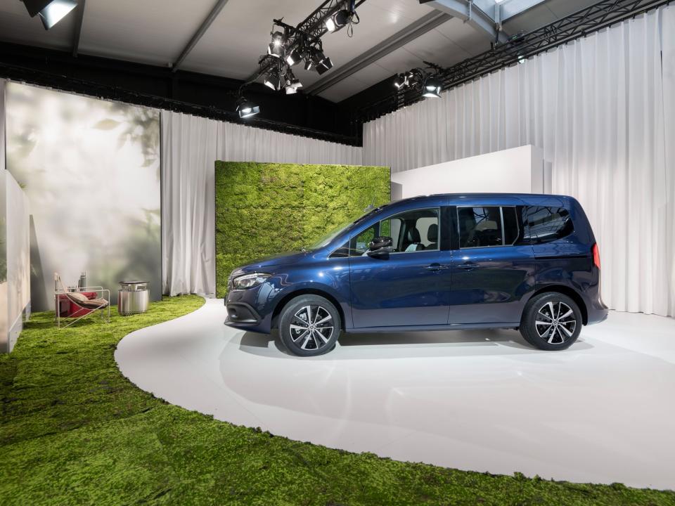 Mercedes-Benz's concept EQT Marco Polo electric camper van.