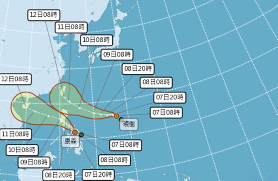 氣象局：輕颱璨樹生成 對台灣有影響。