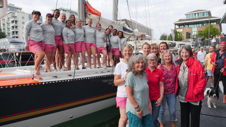 Some of Maiden's original crew came to meet the new Maiden Crew ahead of the race