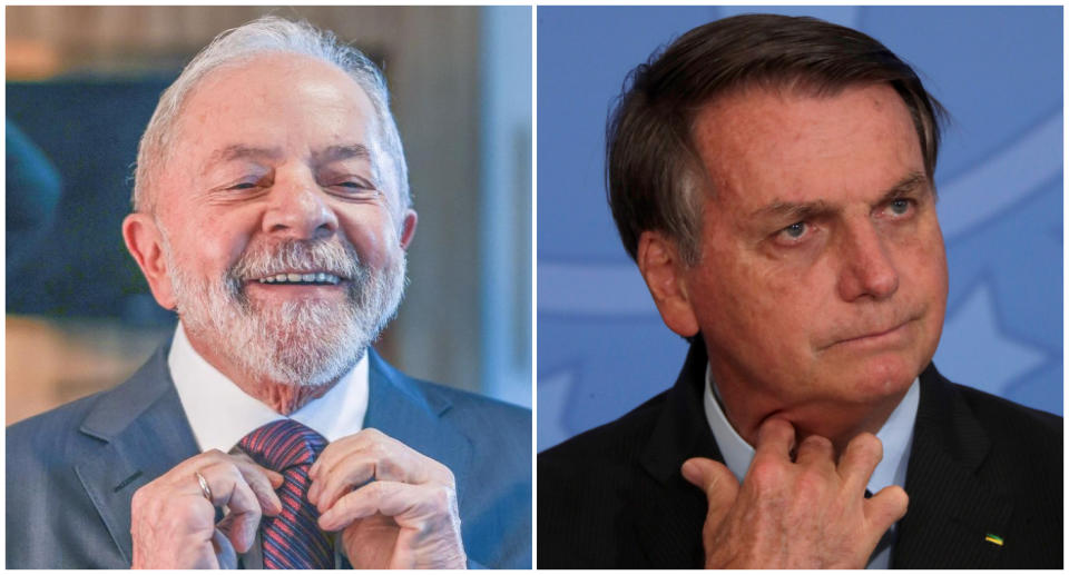 Luiz In&#xe1;cio Lula da Silva (PT) e Jair Bolsonaro (PL) disputam a presid&#xea;ncia do Brasil (foto: Divulga&#xe7;&#xe3;o / Ricardo Stuckert e Reuters)