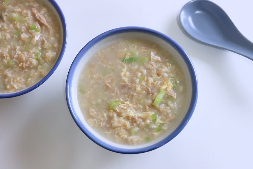 食譜｜燕麥鮪魚粥