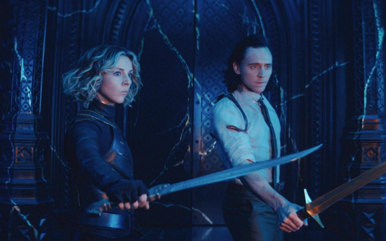 Sophia De Martino and Tom Hiddleston as Sylvie and Loki - Disney