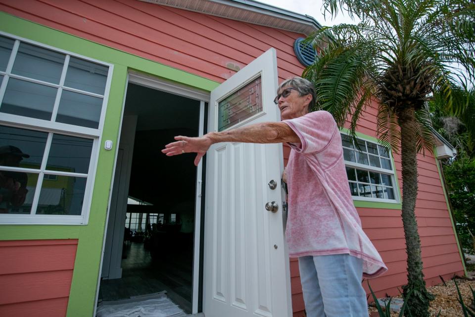 Matlacha resident Dianne Cammick, 72, said that she was preparing to evacuate her home Tuesday morning, August 29, 2023 because of potential impact from Hurricane Idalia. 