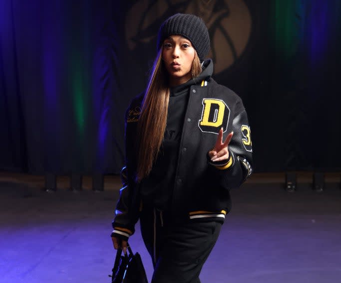 closeup of jordyn in a jacket and beanie