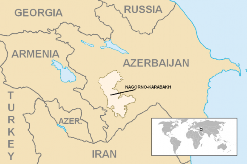 納哥諾卡拉巴克（Nagorno-Karabakh）（Wikipedia / Public Domain）