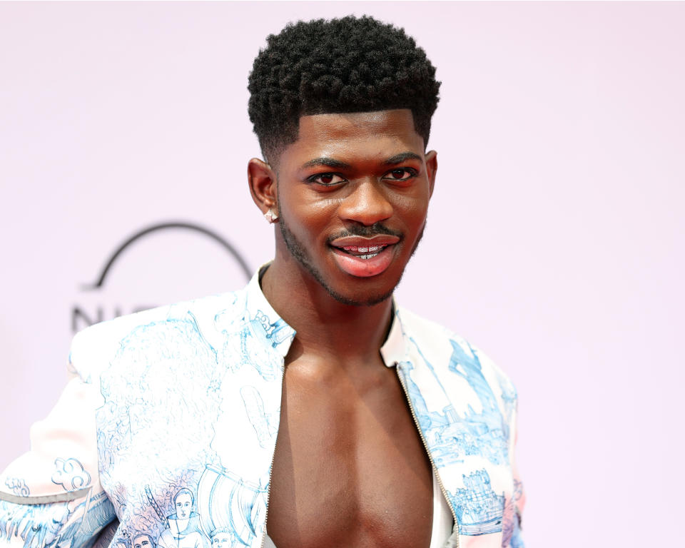 LOS ANGELES, CALIFORNIA - JUNE 27: Lil Nas X attends the BET Awards 2021 at Microsoft Theater on June 27, 2021 in Los Angeles, California. (Photo by Rich Fury/Getty Images,,)